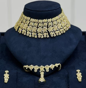 Golden Noor Bridal Choker Set
