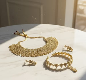 Golden Noor Bridal Choker Set