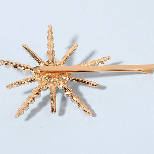 Six-Pointed Star Shape Rhinestone Clip