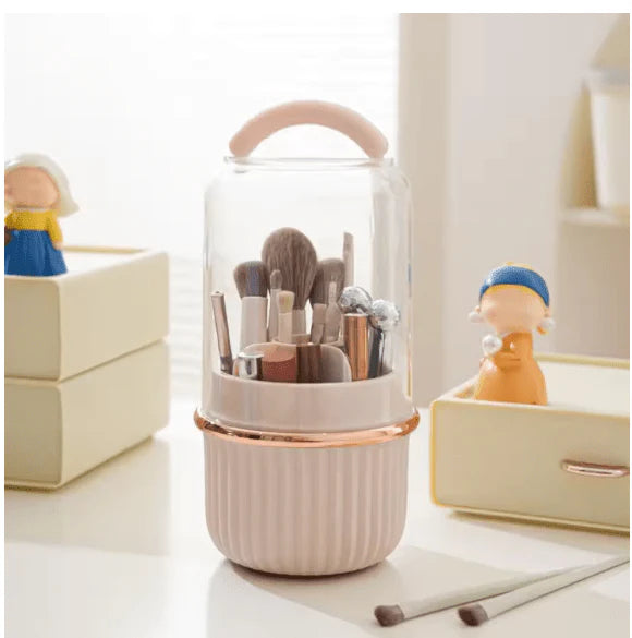 Rotating Brush Storage Bin