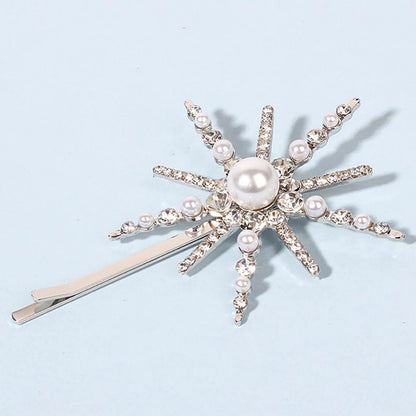 Six-Pointed Star Shape Rhinestone Clip